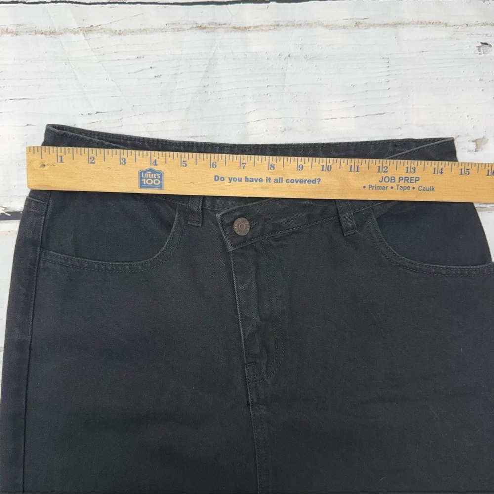 Happily Grey Elegant Black Jean Maxi Skirt – Size 7/27 - Picture 8 of 10